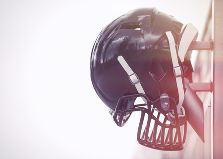 Rugby helmet closeup