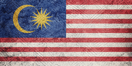 Grunge malaysia flag malaysia flag with grunge texture Stock Photo