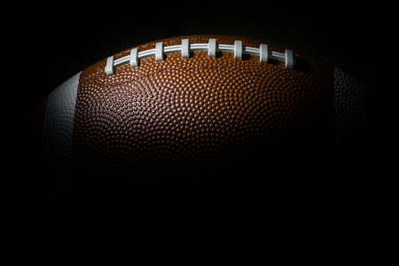 American football on dark background super bowl Stock Photo