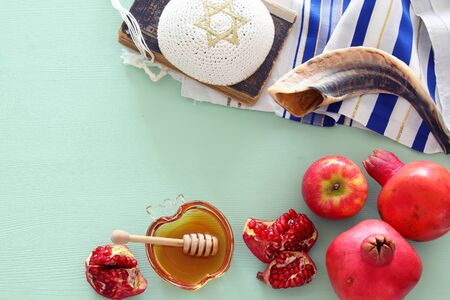 Religion image of rosh hashanah jewish new year holiday concept traditional symbols