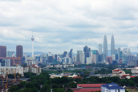 Haze weather city Stock Photo