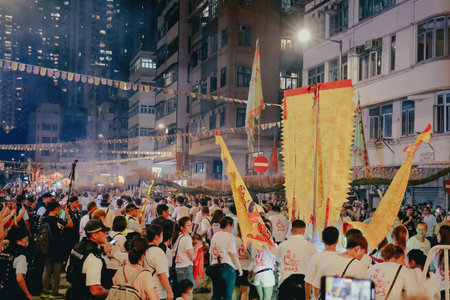 Sept 28 2023 the tai hang fire dragon dance at hong kong