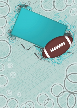 American football sport poster