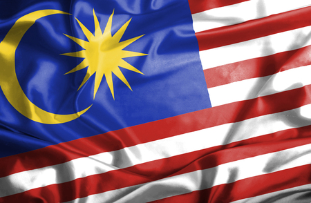 Malaysia waving flag