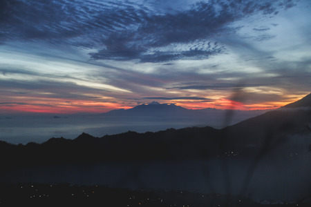 Mount batur at night bali