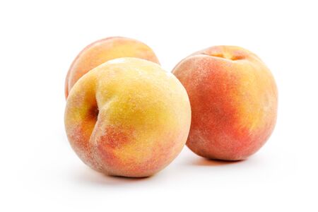 Peach isolated on white background