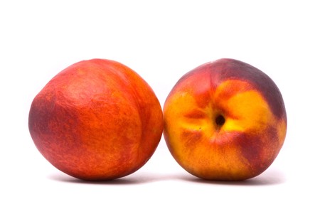 Two juicy nectarines